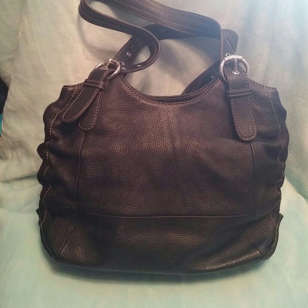 Black leather pures